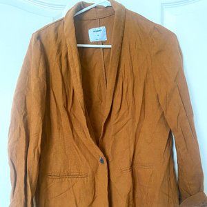 Rust Linen Blazer